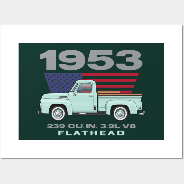 Seafoam Green V8 Wall Art by JRCustoms44